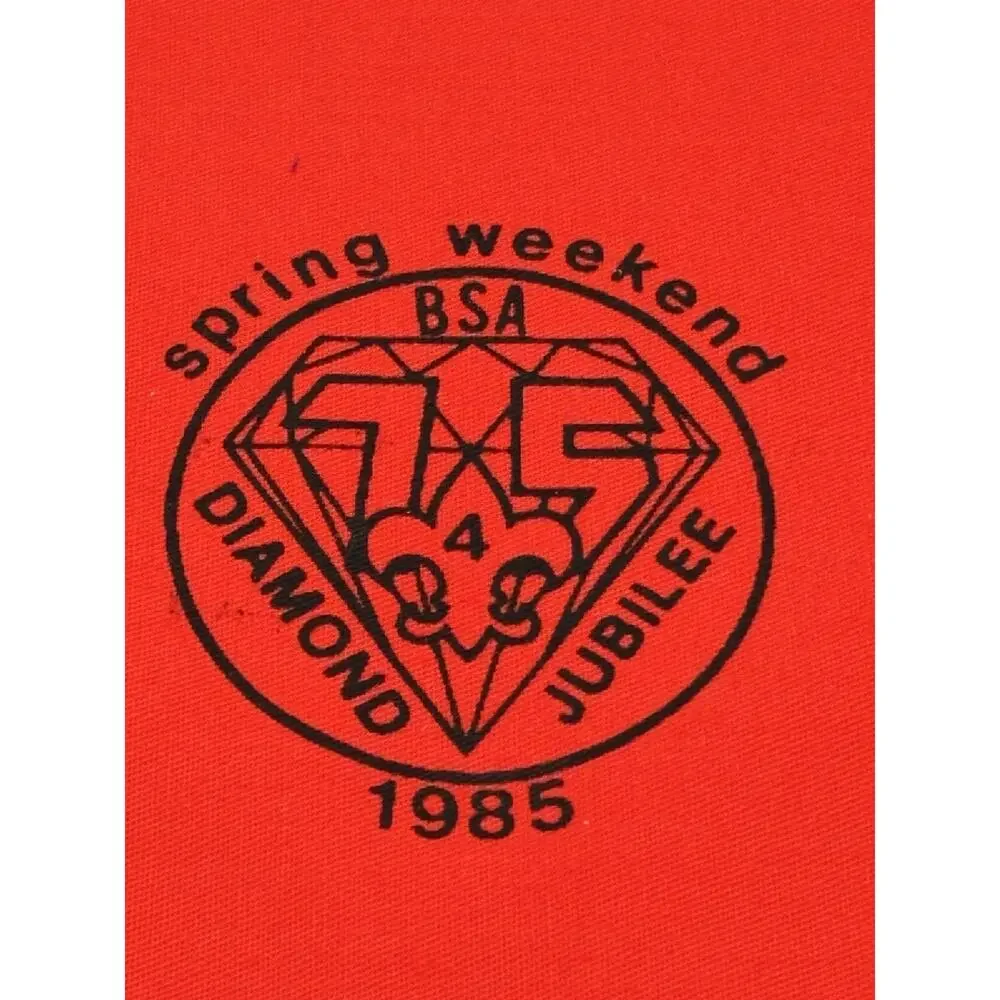 Vintage 1985 Buckeye Council Diamond Jubilee BSA Neckerchief Ohio